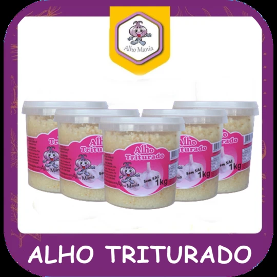 Alho triturado — foto do cardápio Alho Mania