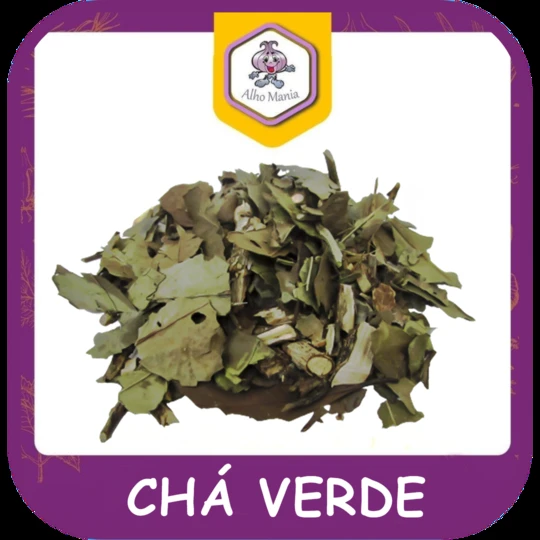 Chá verde — foto do cardápio Alho Mania
