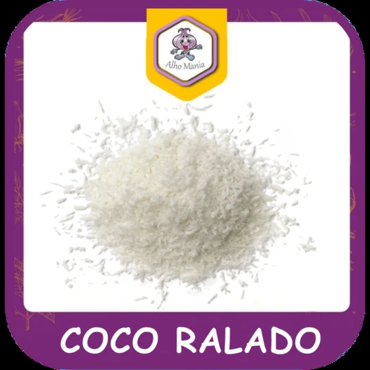 Coco ralado — foto do cardápio Alho Mania