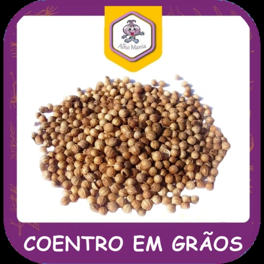 Coentro em grãos — foto do cardápio Alho Mania