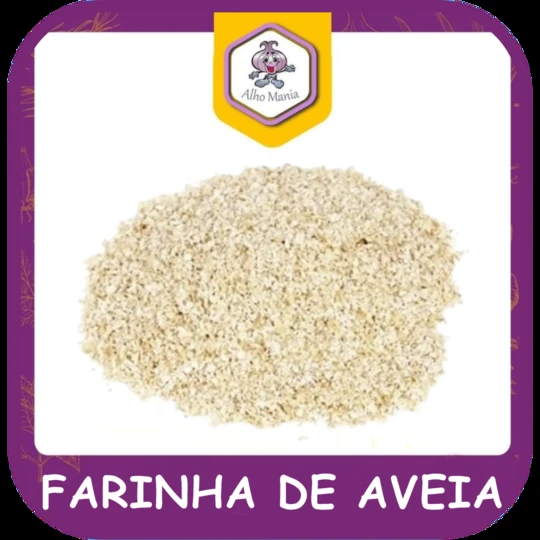 Farinha de aveia — foto do cardápio Alho Mania