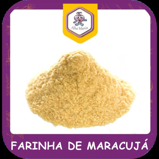 Farinha de maracujá — foto do cardápio Alho Mania