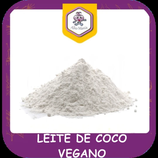 Leite de coco vegano — foto do cardápio Alho Mania