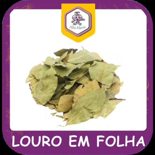 Louro em folha — foto do cardápio Alho Mania