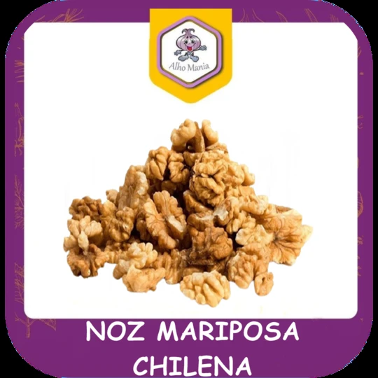 Noz mariposa chilena — foto do cardápio Alho Mania
