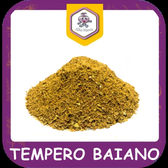 Tempero baiano — foto do cardápio Alho Mania
