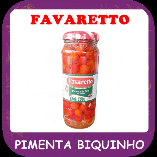 Pimenta biquinho — foto do cardápio Alho Mania