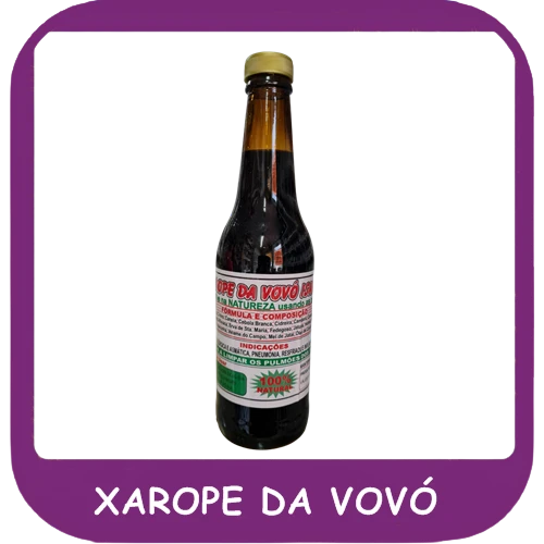 Xarope da vovó — foto do cardápio Alho Mania