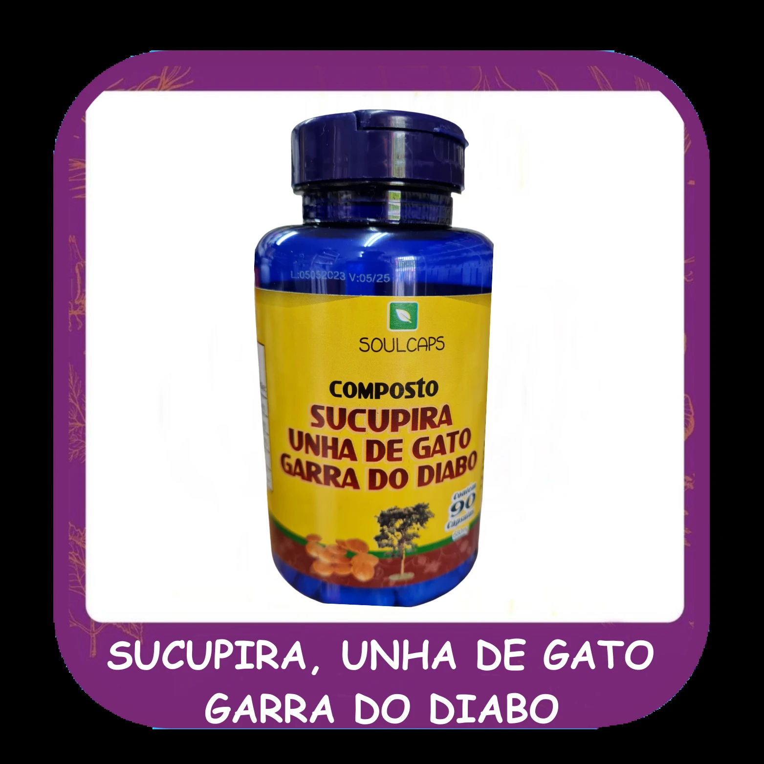 Sucupira, unha de gato, garra do diabo — foto do cardápio Alho Mania